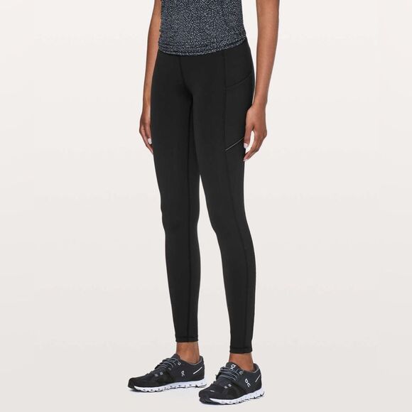 Lululemon Leggings Women’s 6 Black Speed Up Tight 28" Full-On Luxtreme - Picture 2 of 11